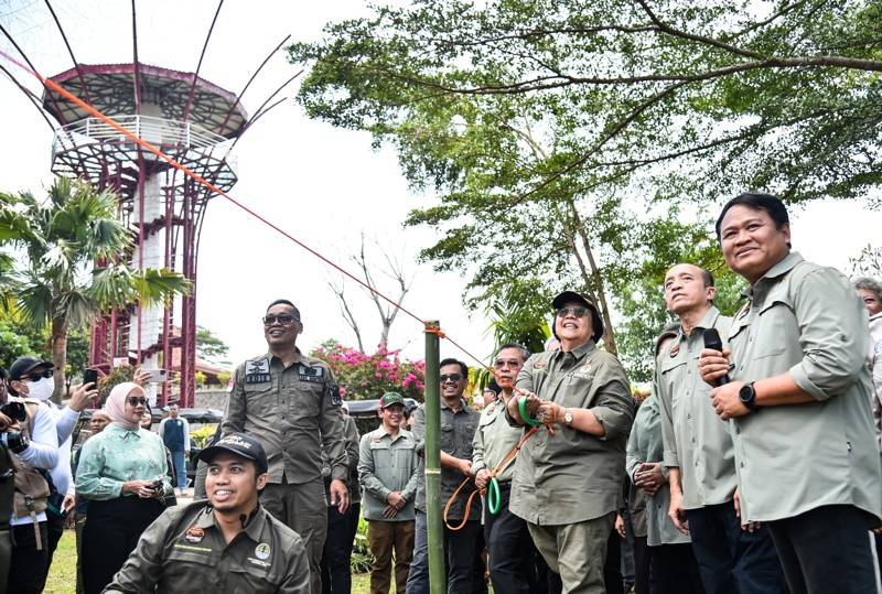 Menteri LHK Lakukan Pelepasliaran Satwa dalam Rangka Hari Konservasi Alam Nasional 2024